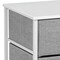 Sorbus Nightstand with 3 Drawers - Furniture Storage for Bedroom, Closet, Office Organization - Steel Frame, Wood Top, Pastel Fabric Bin
